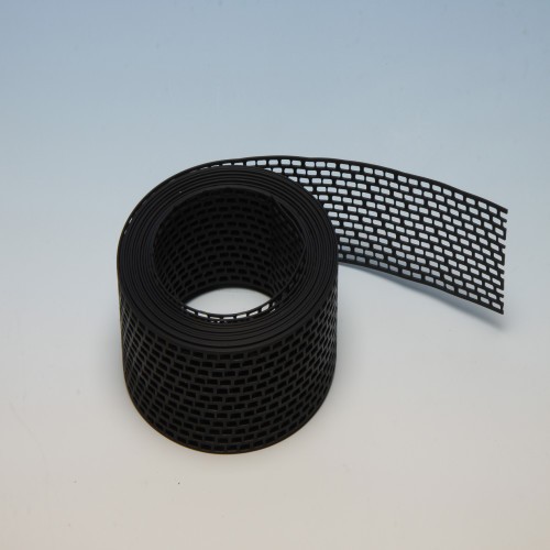 Wemico 100mm PVC Black Ventilation Strip 5M Roll