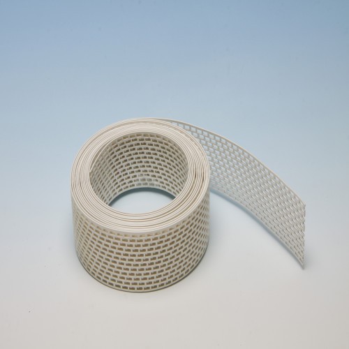 Wemico 100mm PVC White Ventilation Strip 5m Roll