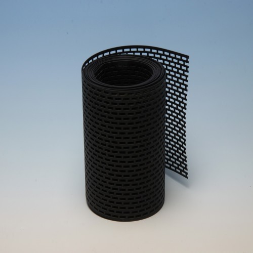 Wemico 150mm PVC Black Ventilation Strip 5m Roll
