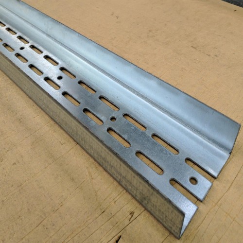 Protektor Galvanised Steel Door Frame Profile Partition Wall 123mm x 40mm x 4m 1 Length