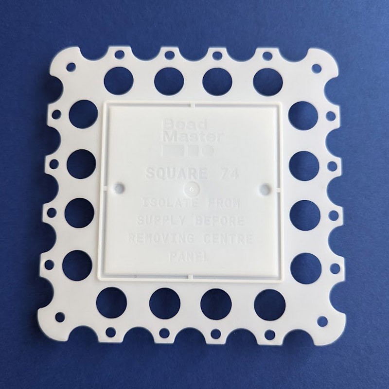 BeadMaster Square 74 Plastering Cover Plate For Single Sockets And Light Switches