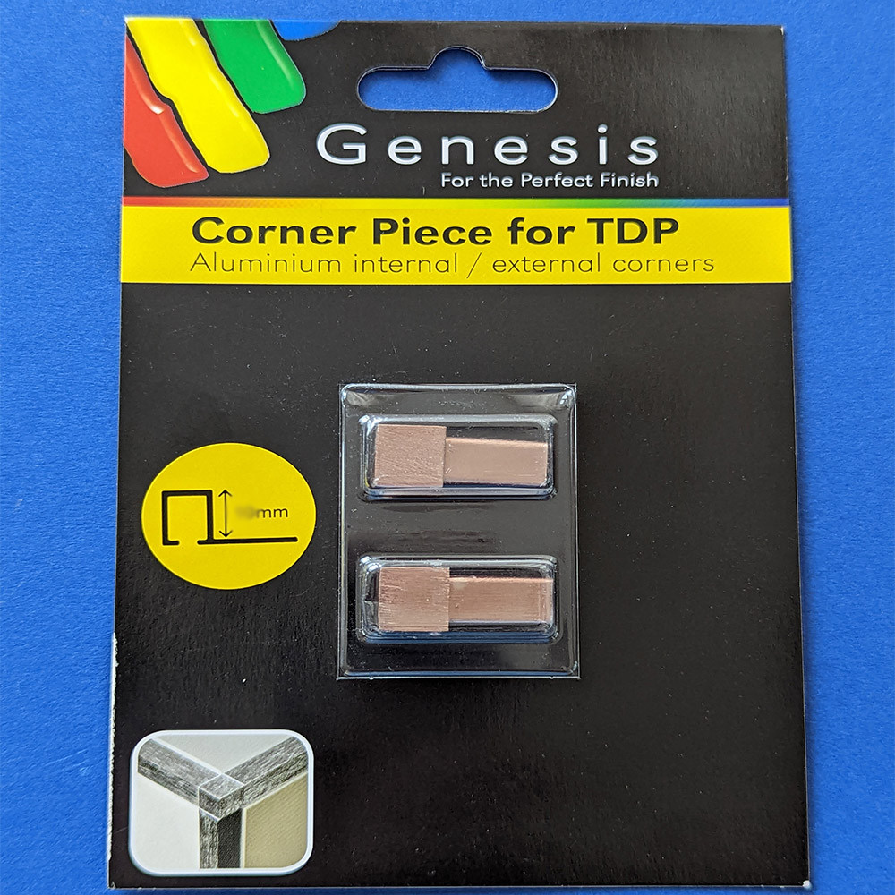 10mm / 12mm Genesis Universal Corner Piece for Brushed Copper Square Trim. EDP