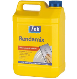 Feb Rendamix Waterproofer Retarder Plasticiser Admixture Additive 5 Litre
