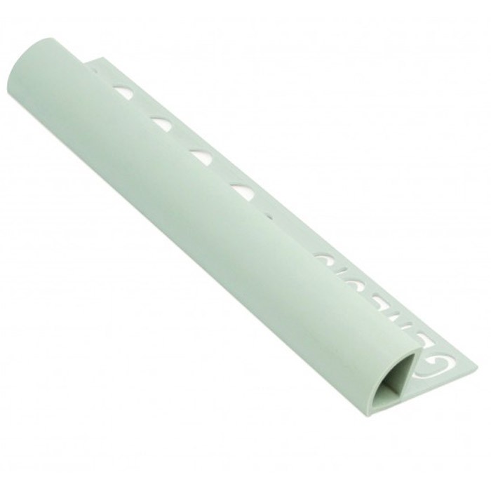 8mm / 10mm / 12mm Genesis Grey PVC Round Edge Tile Trim ETR Profile