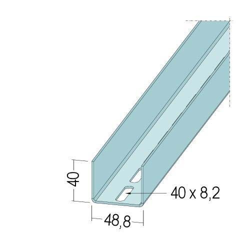 Protektor Galvanised Steel Door Reinforcement Profile 48.8mm x 2mm x 4m