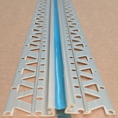 Dark Grey 10 - 12mm Render Depth PVC Movement Bead 2.5m 1 Length