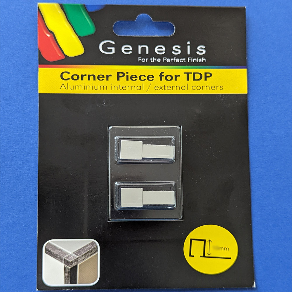 8mm / 10mm / 12mm Genesis Universal Corner Piece for Polished Silver Square Trim. EDP