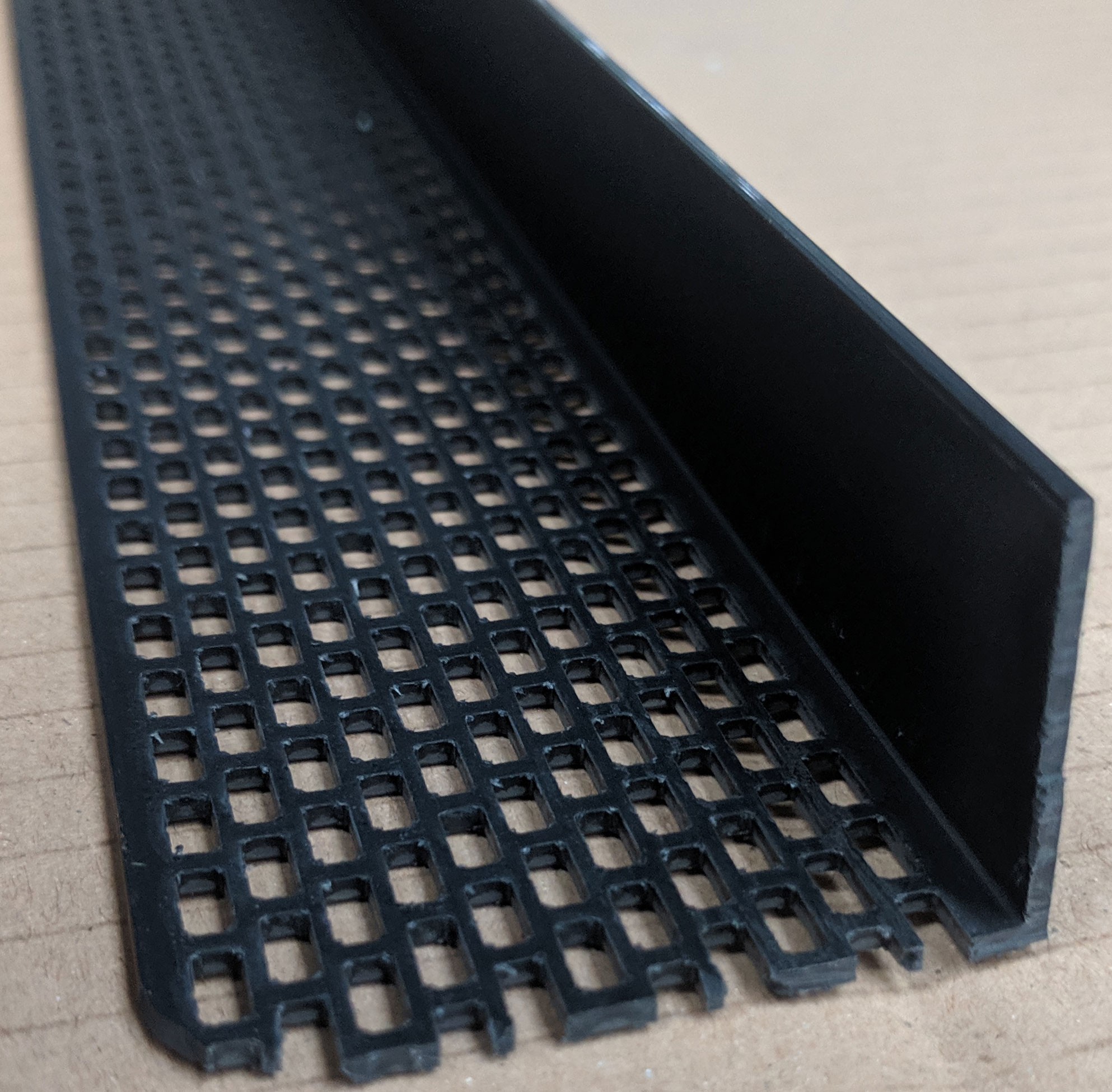 Wemico Black PVC Ventilation Angle 30mm x 50mm x 2.5m 1 Length