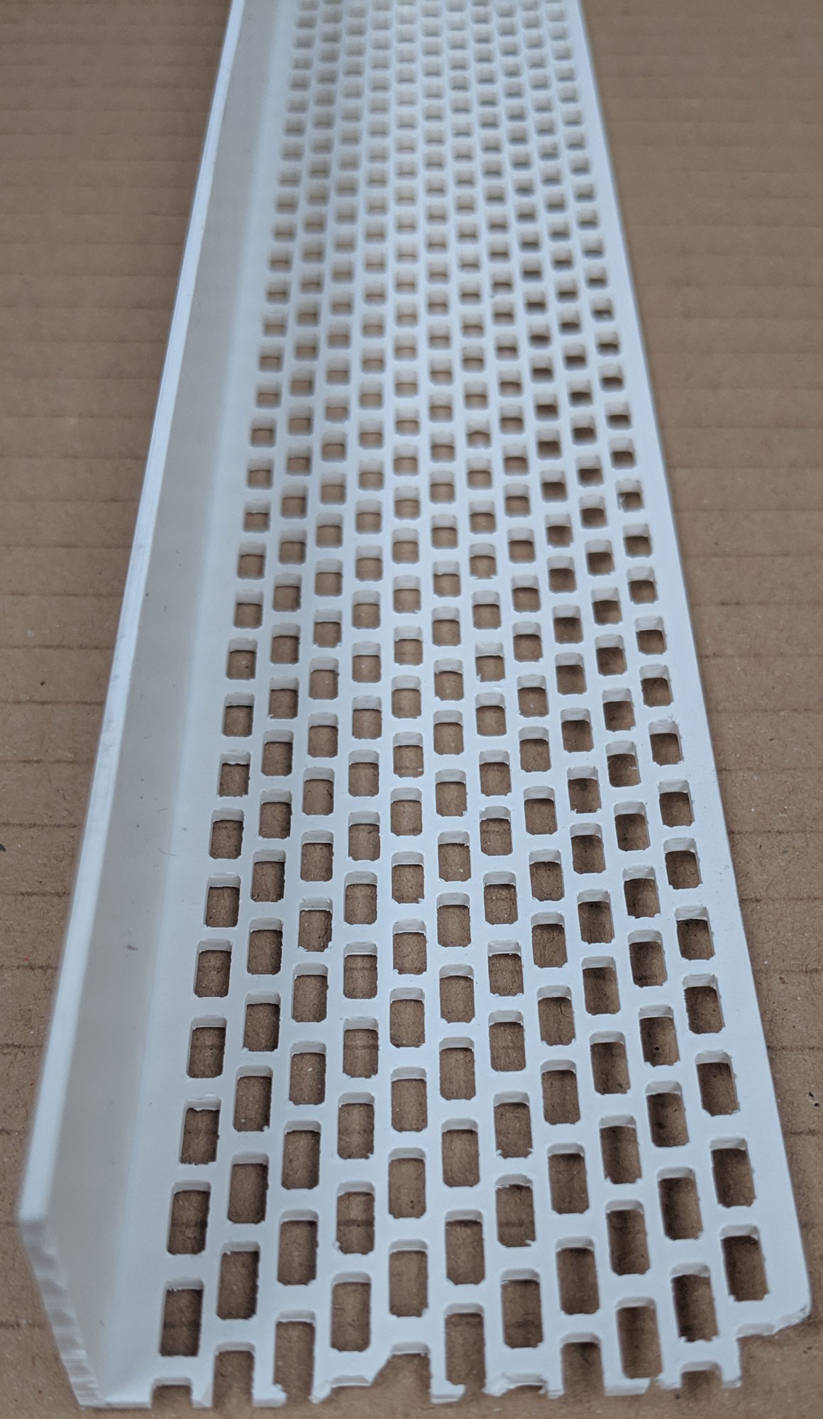 Wemico White PVC Ventilation Angle 30mm x 50mm x 2.5m 1 Length