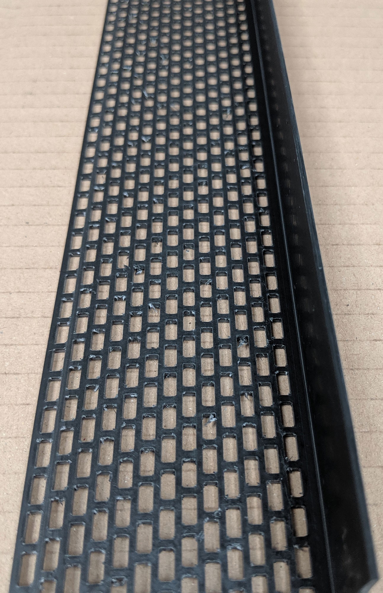 Wemico Black PVC Ventilation Angle 30mm x 60mm x 2.5m 1 Length