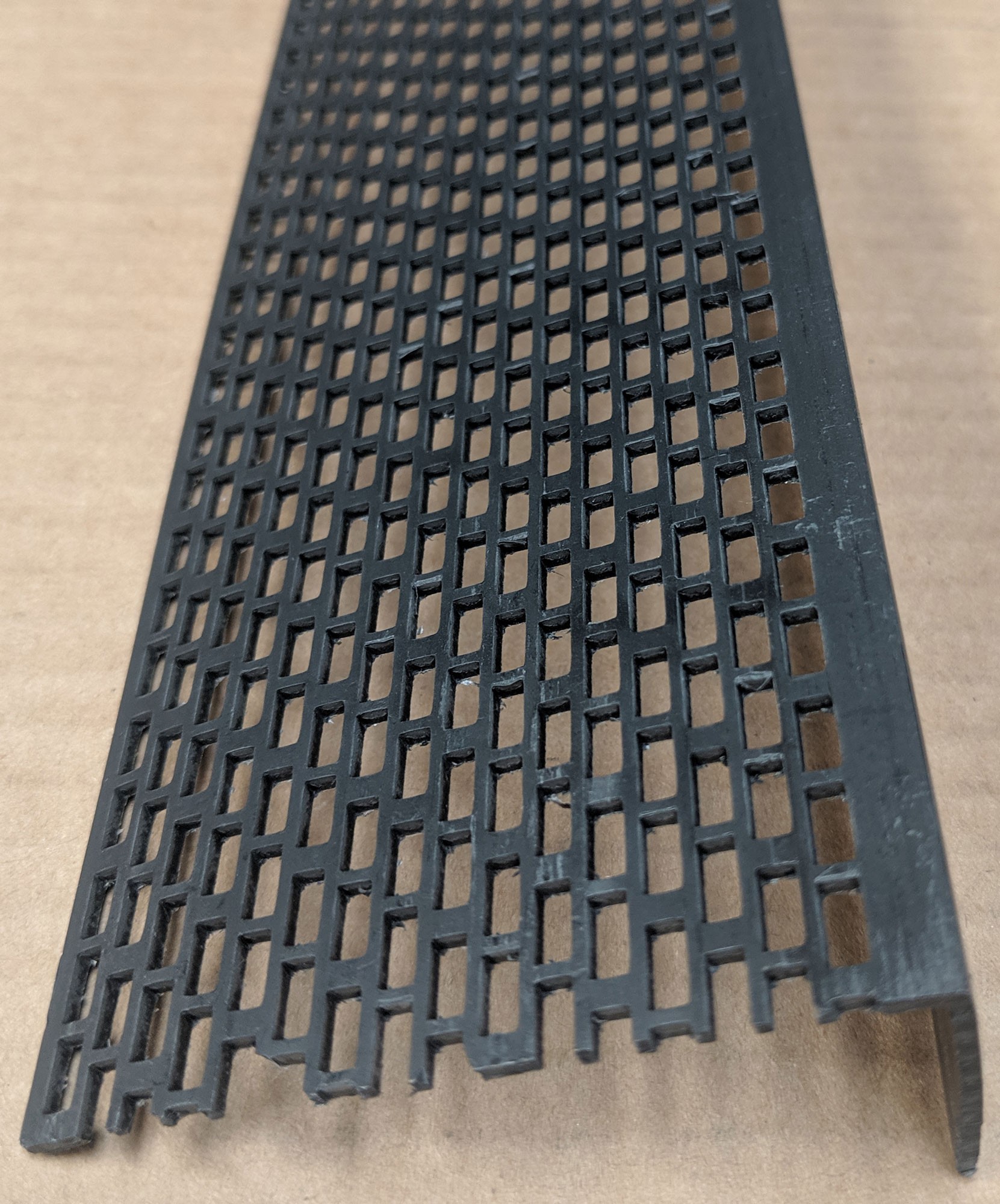 Wemico Black PVC Ventilation Angle 30mm x 70mm x 2.5m 1 Length