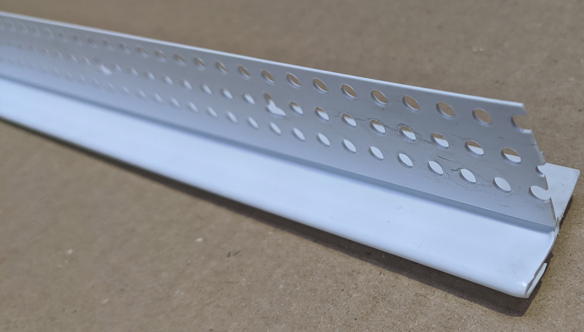 Trim Tex PVC Edge Bead with Removable Protective Strip 12.5mm x 27mm Trim-Tex Part Code 3010 3m 1 Length