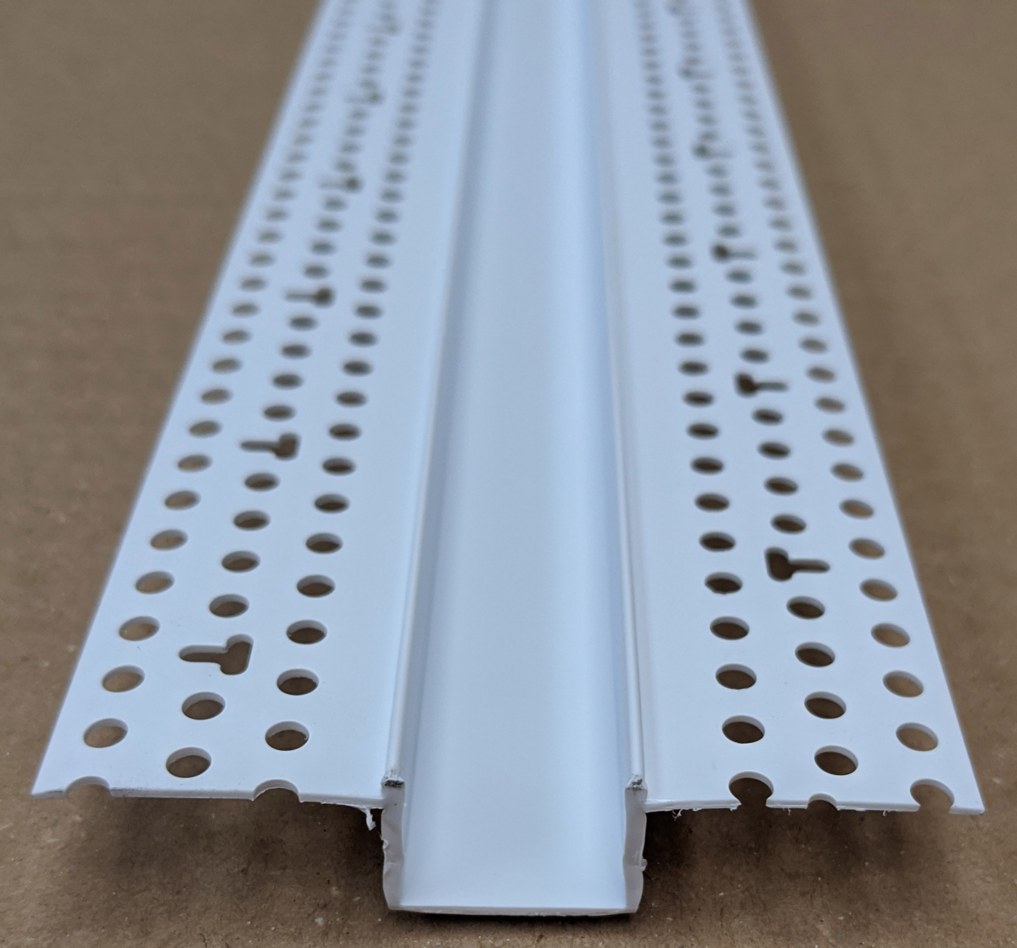 Trim-Tex 20mm White PVC Architectural Reveal Bead Profile 3m 1 length AS5210