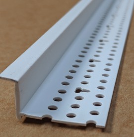 Protektor 6mm Shadow Gap White PVC Feature Bead Profile 12.5mm x 6mm x 305cm 1 length