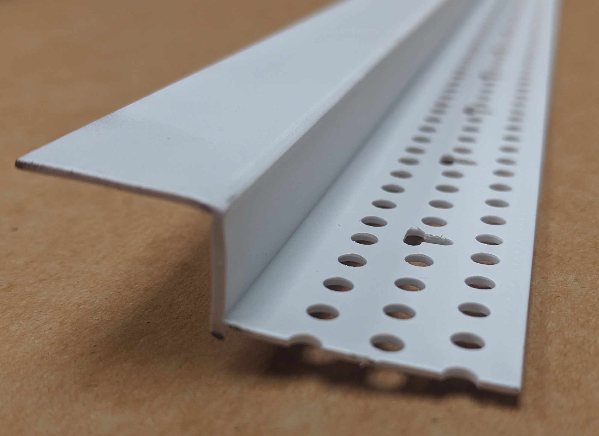 Trim-Tex 20mm x 12.7mm White PVC Shadow Feature Bead Profile 3m 1 length AS5610