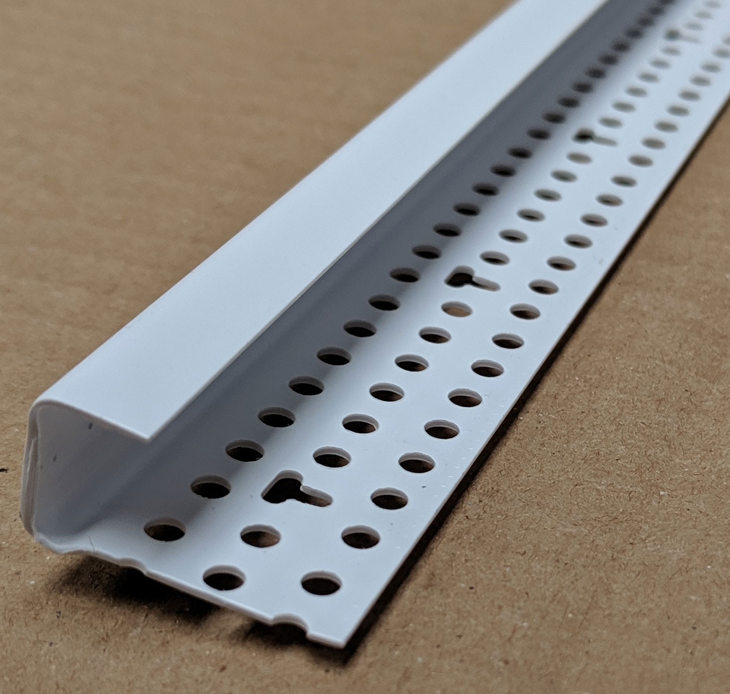 Trim-Tex 12.5mm Long Leg PVC Edge Bead 3m 1 length 1710