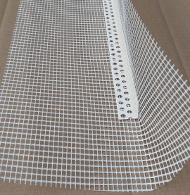 Thin Coat PVC Corner Bead With Glass Fibre Mesh 2.5m 1 Length