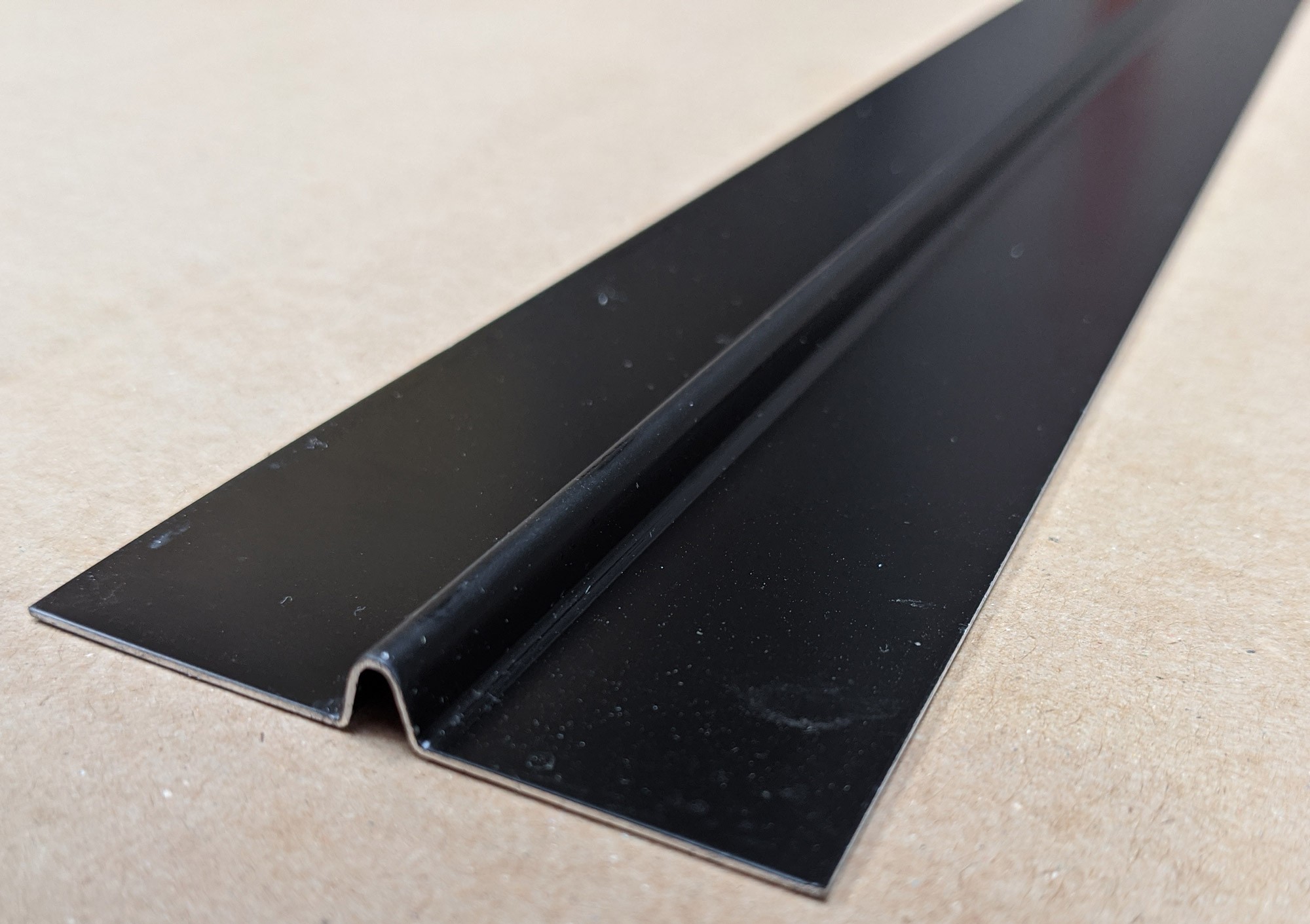 Aluminium Black Finish Bird Beak Joint Profile 1 length 62mm x 6mm x 6mm x 2.5m