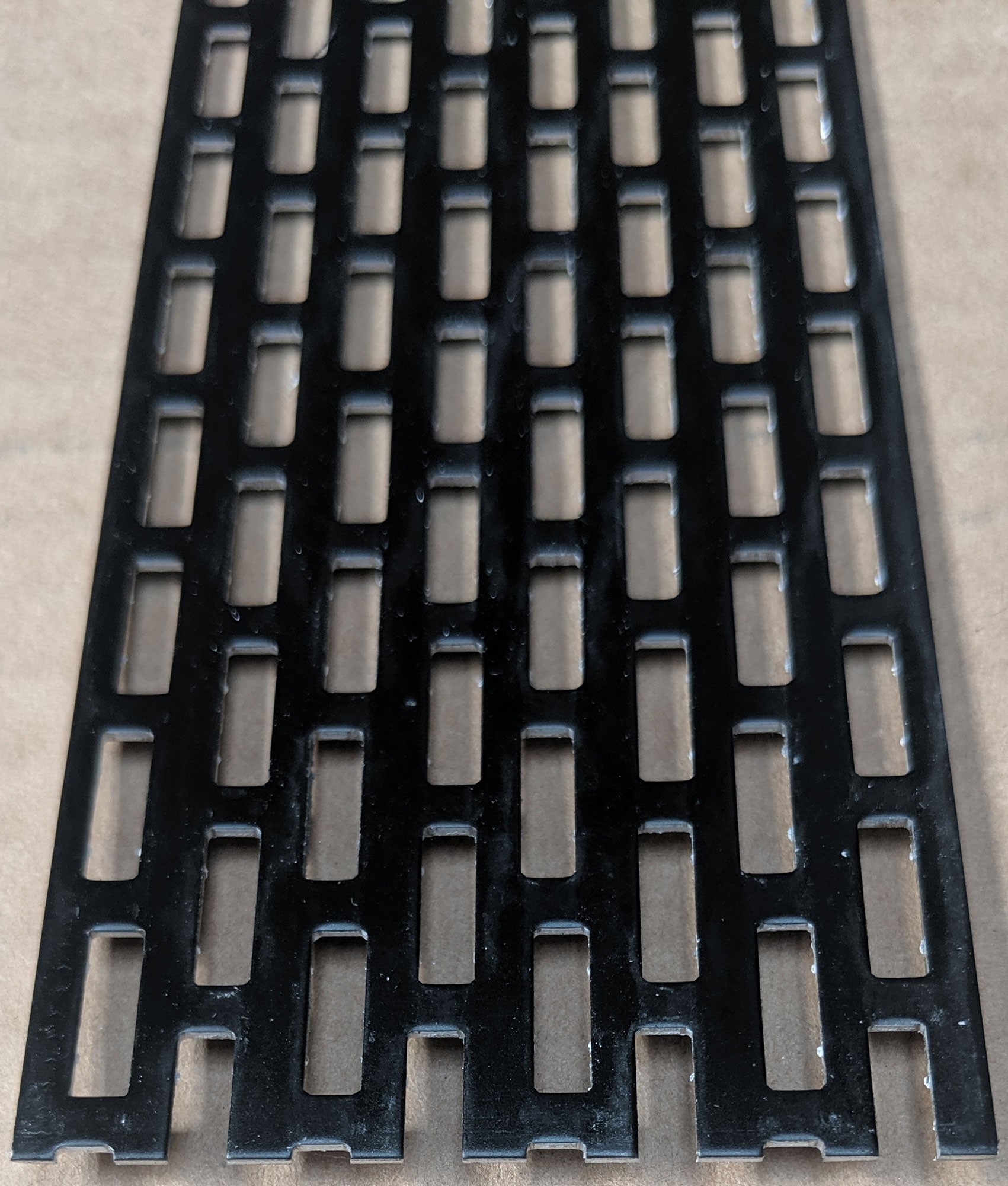 Wemico 50mm x 2.5m Aluminium Black Ventilation Strip 1 length