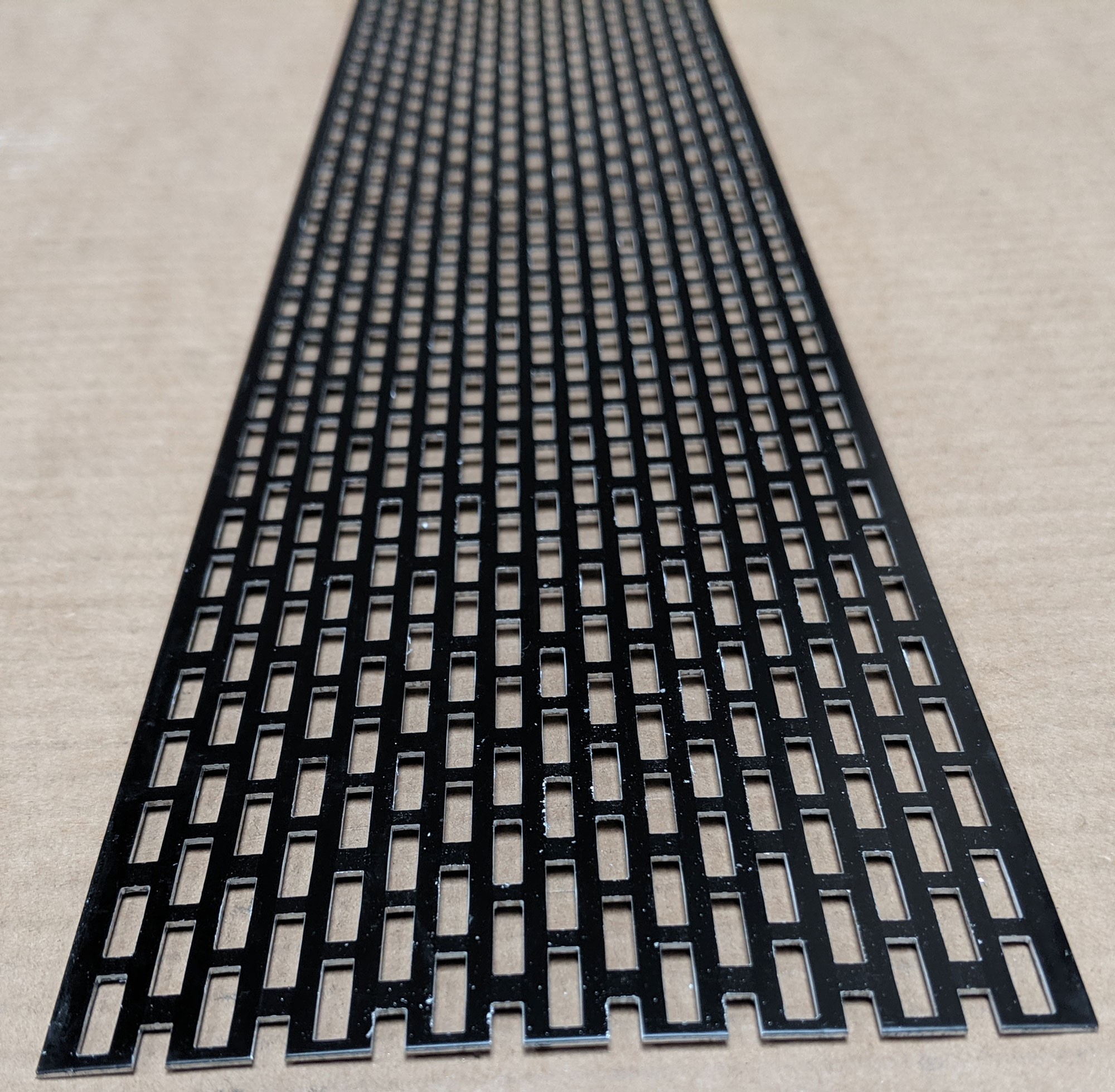 Wemico 100mm Aluminium Black Coated Ventilation Strip 2.5m 1 Length