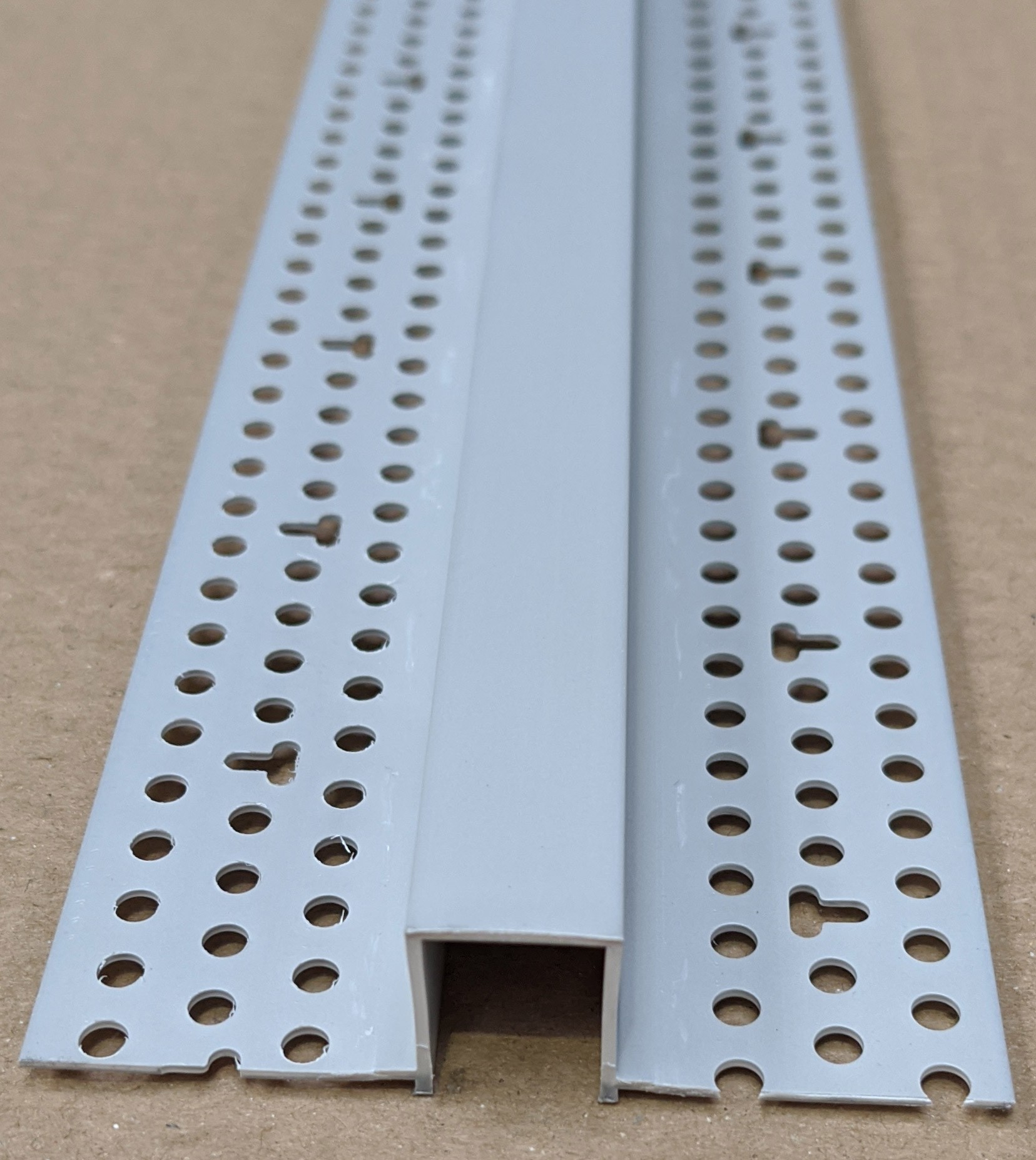 Trim-Tex Silver PVC Architectural Reveal Bead 12.7mm x 15.875mm x 3.05m AS5320S