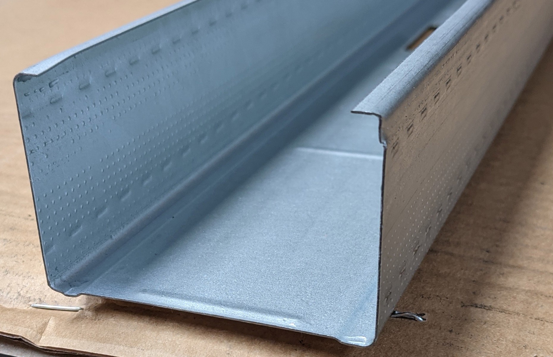 Protektor Galvanised Steel DIN Standard 0.6mm Stud Profile 74 x 0.6mm x 3.5m 1 Length