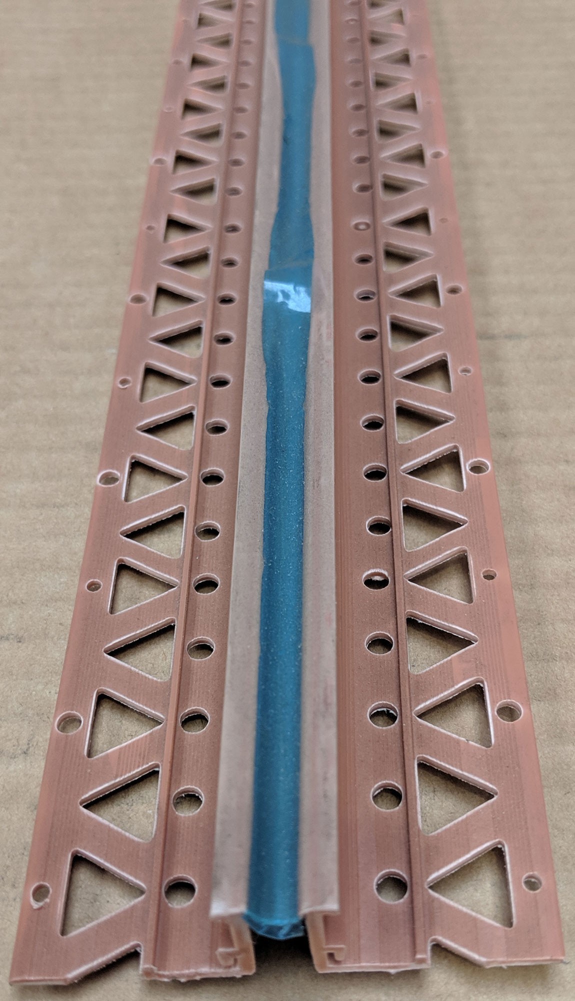 Terracotta 15 - 17mm Render Depth PVC Movement Bead 2.5m 1 Length