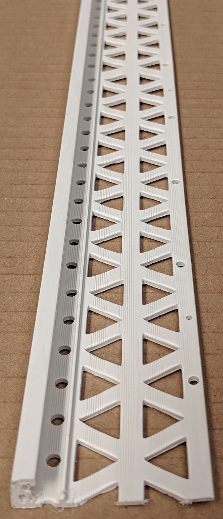 Ivory 13 - 15mm Render Depth PVC Stop Bead 42mm x 2.5m 1 Length