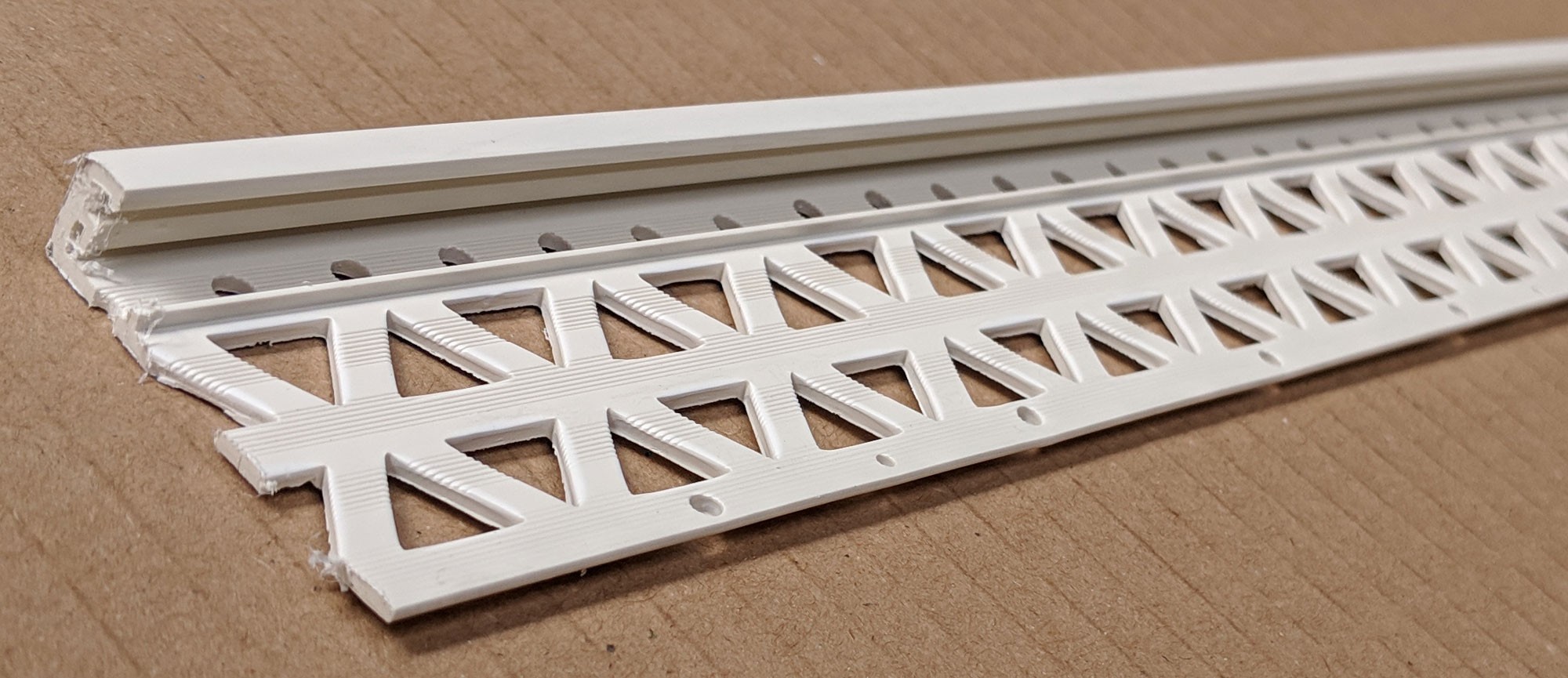 Ivory 15 - 17mm Render Depth PVC Stop Bead 42mm x 2.5m 1 Length