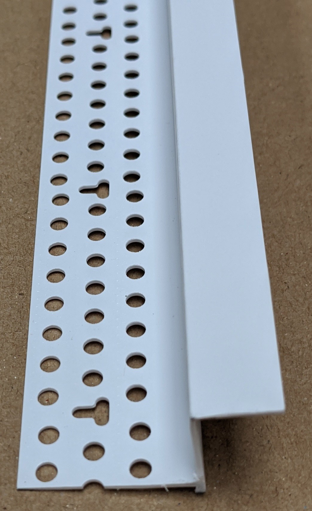 Trim-Tex Shadow Gap White PVC Feature Bead Profile 15mm x 12mm x 305cm 1 length AS5810