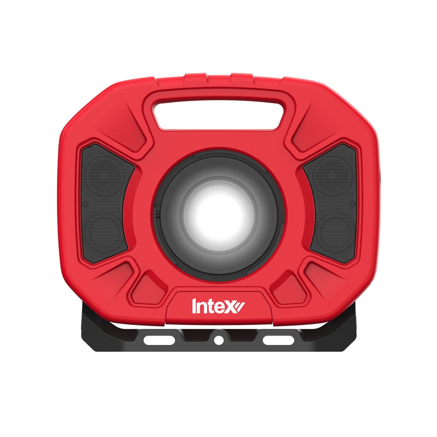 InteX Lumo Water Resistant Cordless LED Work Light With Bluetooth Speakers