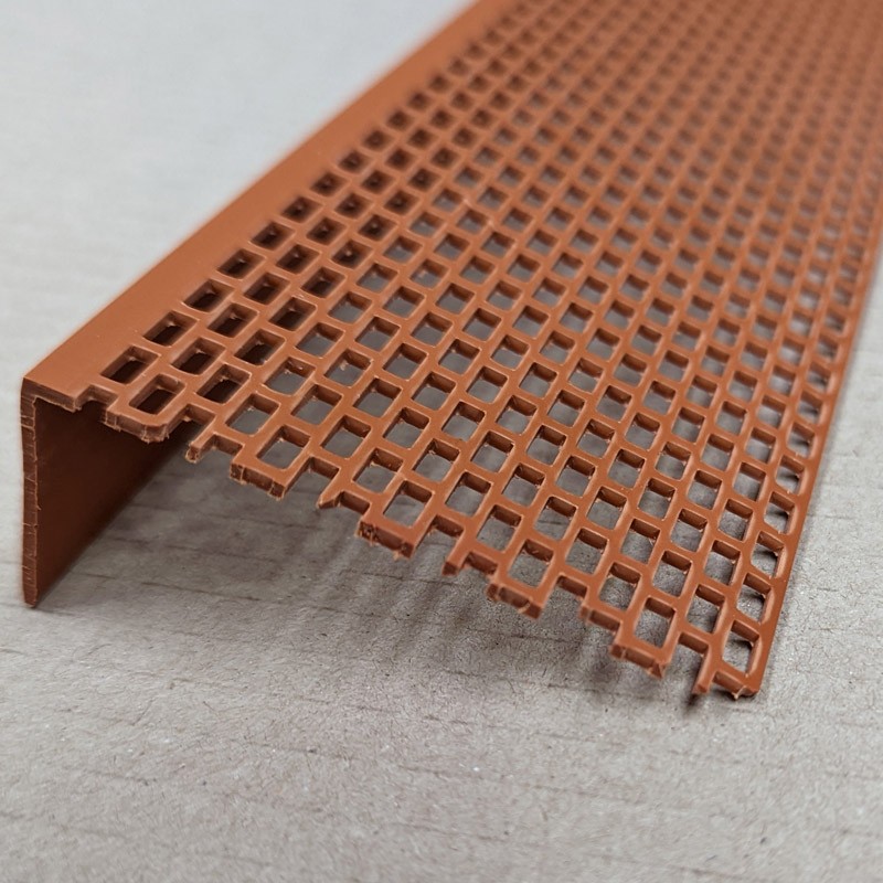 Wemico Brown PVC Ventilation Angle 30mm x 70mm x 2.5m 1 Length